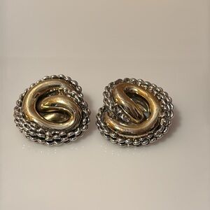 Vintage 80’s Rachel Gera Israeli Designer Sterling Earrings Signed